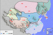 南北朝地图——中国古代南北朝地图