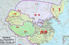 晋朝地图——古代两晋时期的中国版图介绍