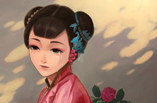 红楼梦第30回 宝钗借扇机带双敲 龄官划蔷痴及局外