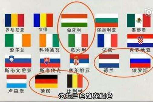 欧洲国家国旗为何多是三色条纹？难道他们就不怕分不清？