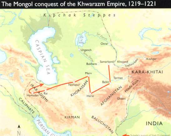 蒙古第一次西征是在什么的背景下发生的 蒙古第一次西征简介