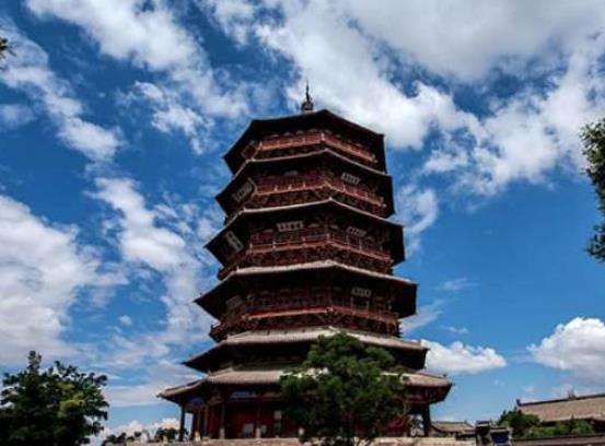 世界上最古老的木塔，佛宫寺释迦塔