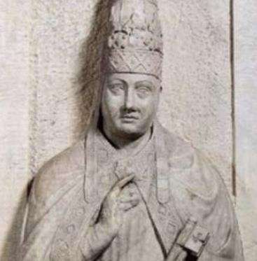 罗马教皇：卜尼法斯八世，主张教皇权力高于世俗君权