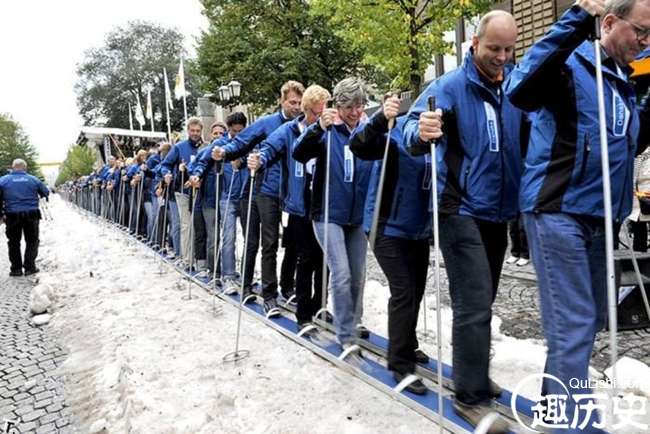 世界上最长的滑雪板长达534米，创造了吉尼斯世界纪录