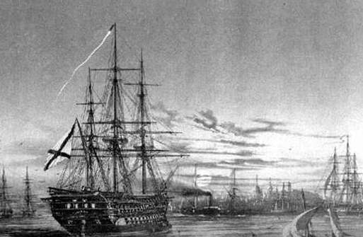 锡诺普海战——木帆船和铁甲战船的交战