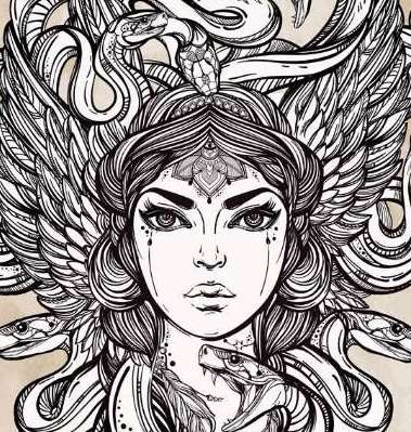 美杜莎：古希腊神话中的蛇发女妖
