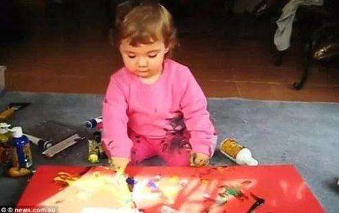 世界上最年轻职业画家 澳洲5岁女童已赚进数百万