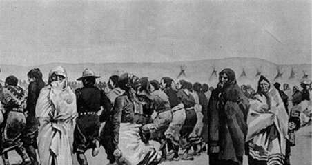 伤膝河大屠杀：美国骑兵对印第安人苏族的屠杀