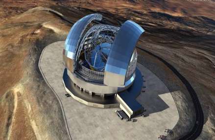 世界上最大的光学望远镜 其主镜口径39.3米，比一个篮球场还要长