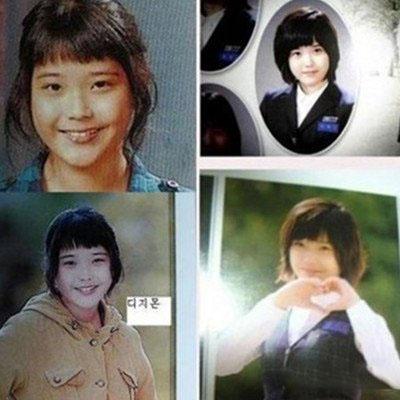 iu李智恩出道前照片揭秘iu是否整容-趣历史