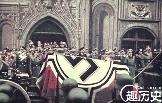 二战德国的著名元帅沙漠之狐隆美尔的葬礼图