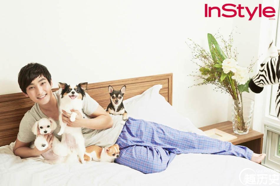 安七炫携宠物犬拍时尚杂志写真
