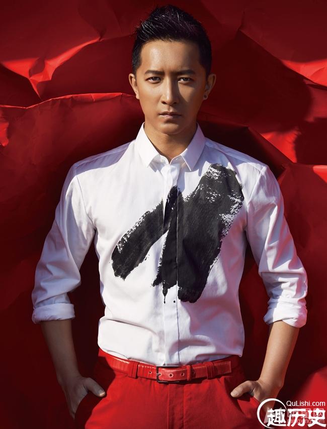 韩庚红色造型写真 彰显男人野性魅力