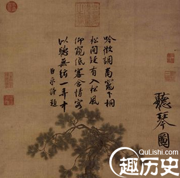 宋徽宗赵佶的《听琴图》上的三个人都是谁？