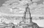 世界八大奇迹中的亚历山大港灯塔建造在何地？