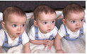 萌翻了的英国同卵三胞胎  一家都是高颜值
