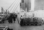 1912年的“梦幻客轮”泰坦尼克号的旧影