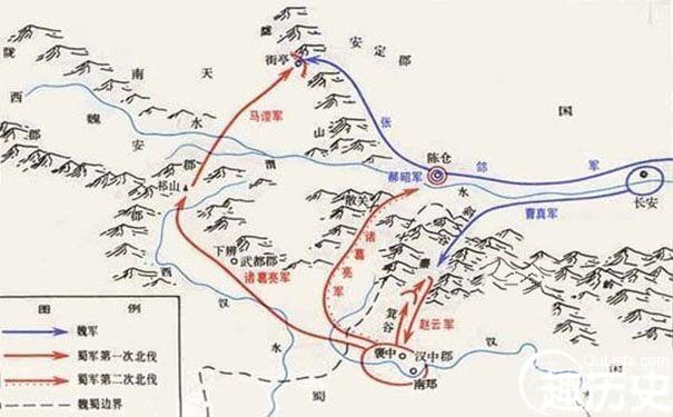 “街亭战役”地理图