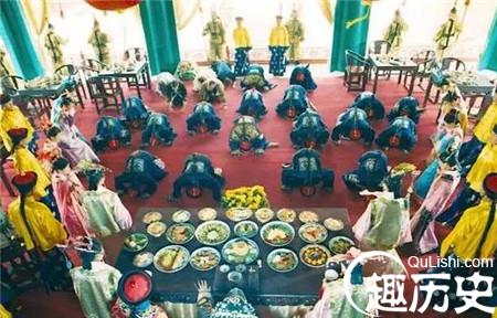 清朝皇帝吃饭