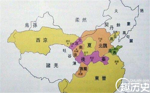 东晋北伐形势图