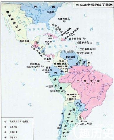 独立战争后的拉丁美洲