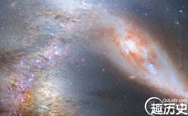 银河系与仙女座星系相撞