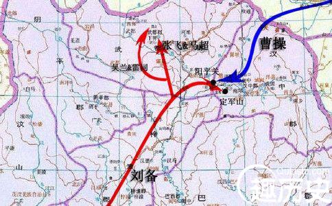 汉中之战地形图