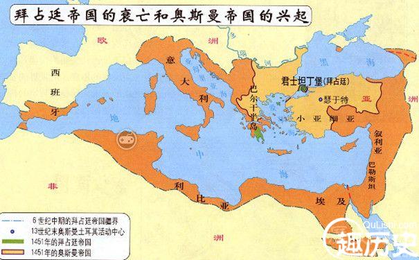 东罗马帝国灭亡时间 东罗马帝国灭亡的原因
