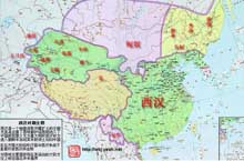 汉朝地图——中国古代汉朝地图