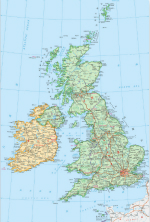 英国——世界史英国地图