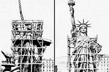 自由女神像之谜：老照片揭秘建造全过程！
