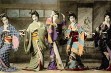 揭开日本艺妓神秘面纱：十九世纪的日本艺妓旧照