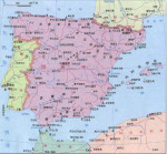 西班牙——世界史西班牙地图