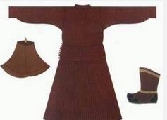 辽金元服饰：元代男服辫线袄