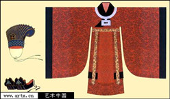 宋朝服饰：宋代皇帝朝服