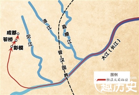 桓温北伐地图图片