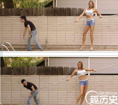 世界最高女模，和人搭配起来到底会是怎样有趣的画面?