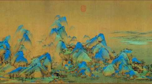 中国十大传世名画之一,《千里江山图》的简介及创作背景