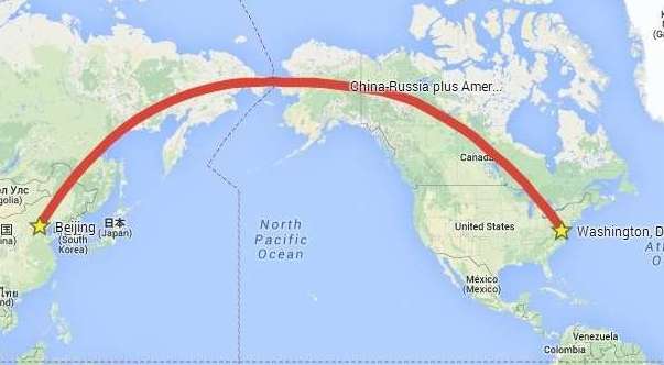 中国最长的高铁线路：从中国穿越俄罗斯到加拿大最后到美国
