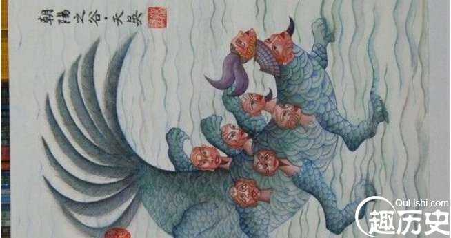 传说中水神天吴长什么样子的呢？吴人始祖的水伯画像如何？