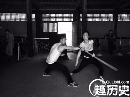 倪妮2015学习武术生活照 刻苦勤奋十分认真