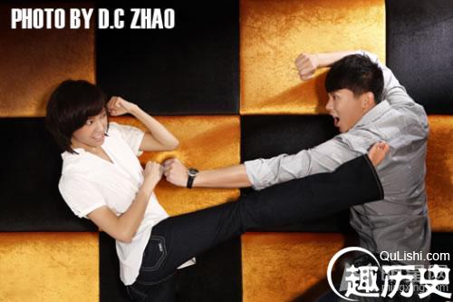 李晨王珞丹拍摄《数码家庭》时尚大片