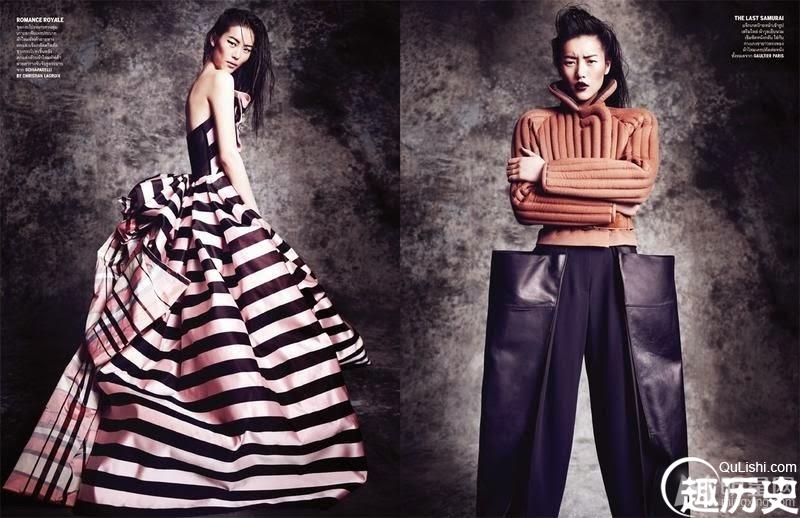 刘雯登泰国版Vogue封面 国际超模气场十足