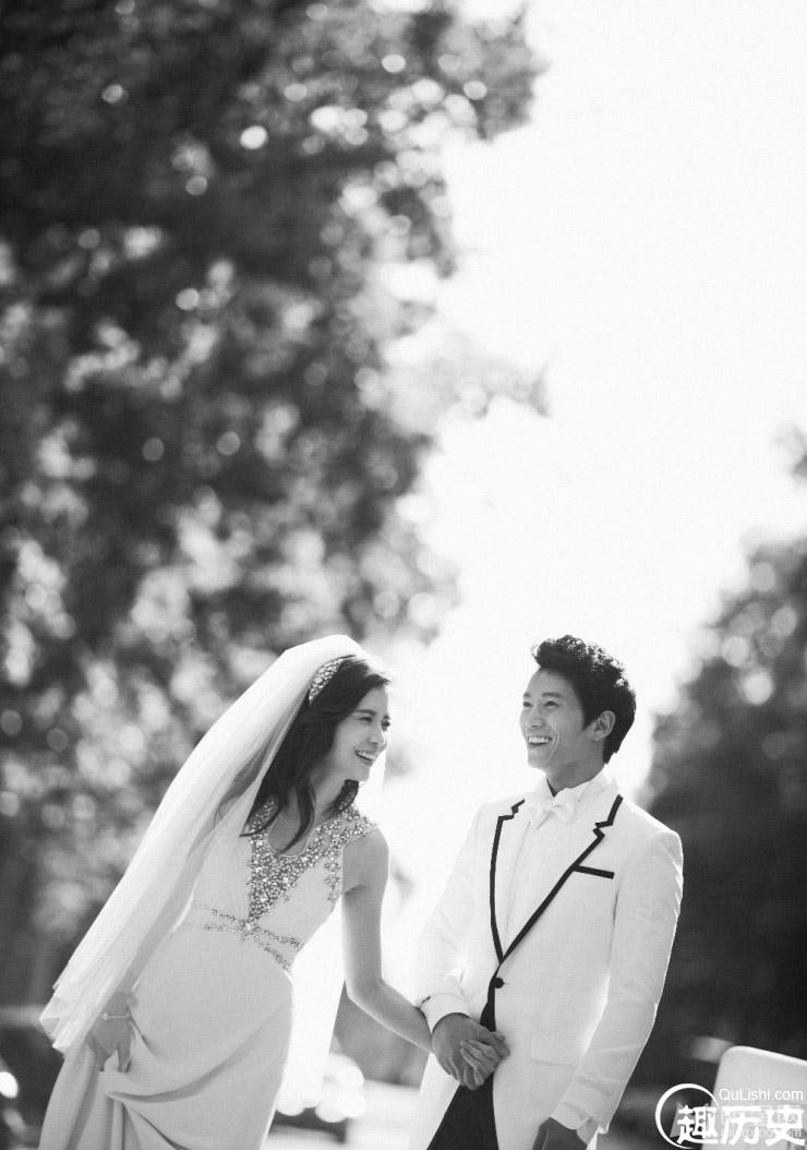 韩星池城李宝英浪漫婚甜蜜纱照曝光