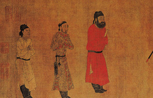 阎立本为李世民接见和亲使者禄东赞所画的是什么