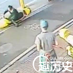 小伙扶人疑遭讹 男子故意向其身上吐血