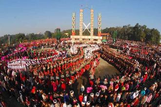 揭秘“木脑纵歌”：景颇族祭祀祖先的活动