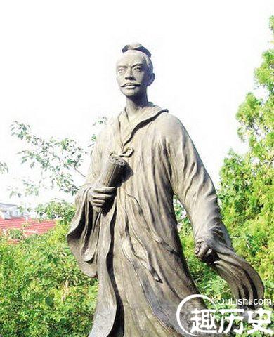 张良雕像图片