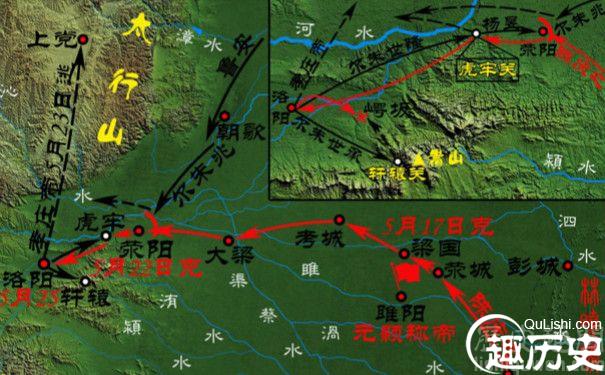 陈庆之北伐路线图