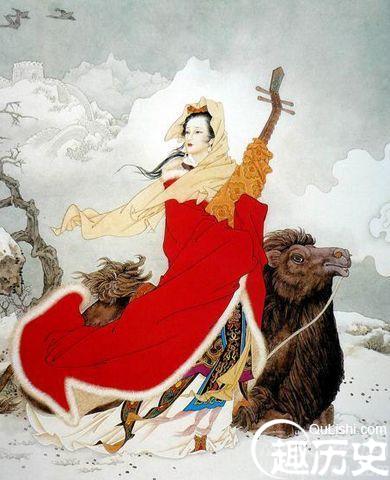 汉匈和亲 昭君出塞画像